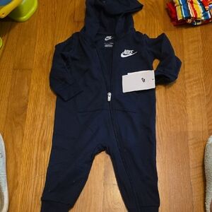 Nike Dark Blue Kids Footie One Piece